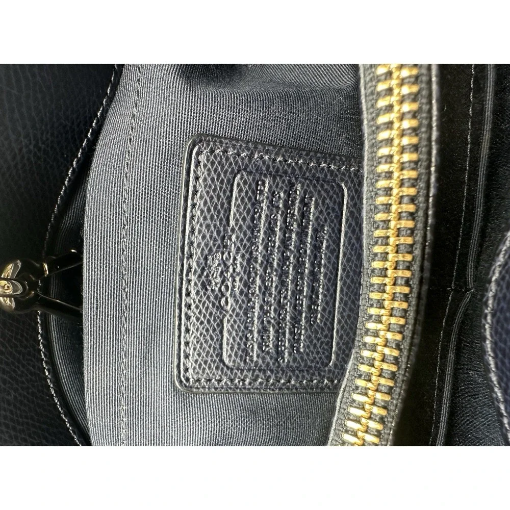 Coach Studded Triple Compartment Margo Carryall Midnight, Detachable Strap